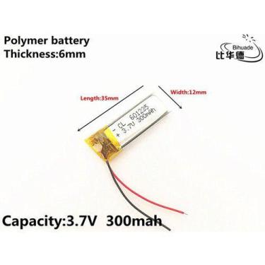 Imagem de (1pc) Placa Carga +bateria  Wizpen 3,7v 300mah 6mmx12mmx35mm - KMIG