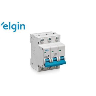 Imagem de Disjuntor Tripolar Din Branco Elgin 16a