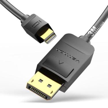 Imagem de Cabo Mini Dp Thunderbolt x Displayport 1.2 4k Vention 3m