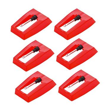 Imagem de Agulha para toca-discos, 6 peças de agulha de substituição de diamante universal para toca-discos de vinil ION iCT09RS Quick Play LP, Power Play LP, Flash Quick Play, Vinil vertical, Archive LP, Forever LP