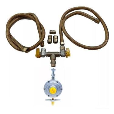 Imagem de Kit Instalação Mangueira 2,50mt Cooktop Forno Gas Botijãoglp - Guiga G