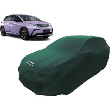 Imagem de Capa Automotiva Com Logo Byd Dolphin Para Carro Suv - Mz, Verde