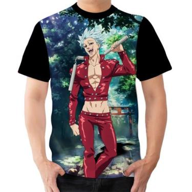 Imagem de Camiseta Camisa Ads Nanatsu no taizai sete pecados Ban Ganância 4 - Fa
