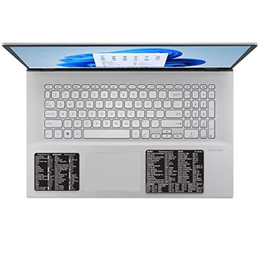Imagem de Adesivo de atalhos de teclado TEACHUCOMP para Windows 11 e 10 Plus Microsoft Word e Excel 2021-2016 e 365 (para PC/Windows), folha de referências de auxílio de treinamento, preto pequeno: (8,6 cm L x