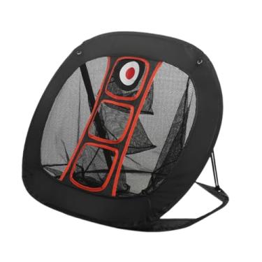 Imagem de kowaku Rede de chipping de golfe para prática de golfe no quintal Rede de prática de golfe portátil Rede de alvo de golfe dobrável Acessório de golfe interno