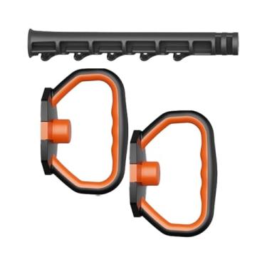 Imagem de Vaveren Alças de Kettlebell para pesos de anilhas Conversor de halteres com barra de Kettlebell Academia em casa Flexão de braço Levantamento de peso Kettle