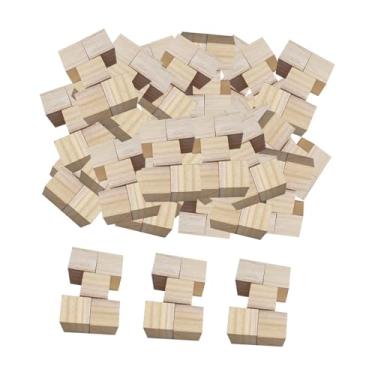 Imagem de 500Pcs Cubos de Madeira para Atividades de Empilhamento e Criação, 2.5 Cm