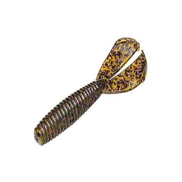 Imagem de Iscas RGBM-13 Strike King, iscas macias com cauda dupla para bebês, 7,6 cm de comprimento do corpo, roxo abóbora verde/dourado, por 9