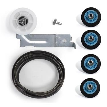 Imagem de Kit de reparo de secador DC97-16782A x4, correia de secadora 6602-001655, polia intermediária DC93-00634A da DR Quality Parts compatível com Samsung AP5325135 AP4373659 AP6038887 PS4221885 PS4133825