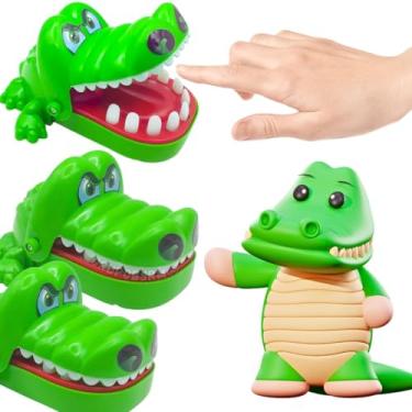 Imagem de Kit Jogos Infantil 3 Crocodilo Morde Dedo Jacare Brinquedos em atacado custo beneficio presente dia das crianças menina aniversário menino natal