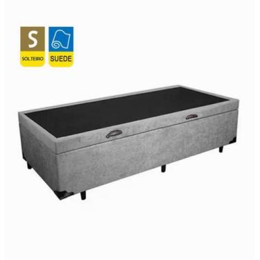 Imagem de Cama Box Baú Solteiro Suede, Diversas Cores RC - Real Comfort Estofado