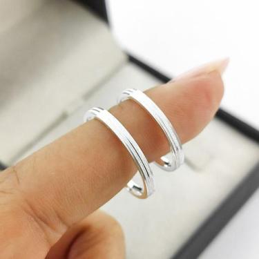 Imagem de Aliança Verona- Aliança de Prata 950- Aliança de Namoro fininha - Gise