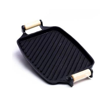 Imagem de Chapa Frisada De Ferro Fundido 30x24 Forno Churrasqueira - RIG