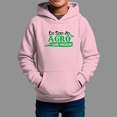 Imagem de Moletom Canguru Infantil Basico Moda Country Inverno Capuz e Bolso Tec