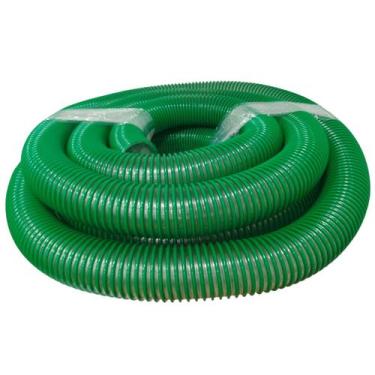 Imagem de Rolo de 15 Metros de Mangueira de Sucção Verde Leve Transparente 3 Pol