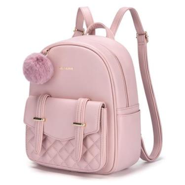 Imagem de Mochila Mini Missnine Feminina em Couro Preto