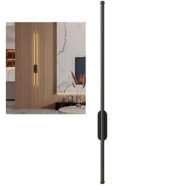Imagem de Luminaria Arandela Perfil Led Slim Fit 3 Em 1 Luz Indireta Moderna Parede Decoraçao Quarto Sala Minimalista Ambiente