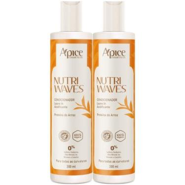 Imagem de  Kit 2 Condicionador Acidificante Apse Apice Nutri Waves Leave In Trat