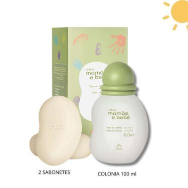 Imagem de Kit Colonia e Sabonete Barra c/ 2  Mamãe e Bebê Natura