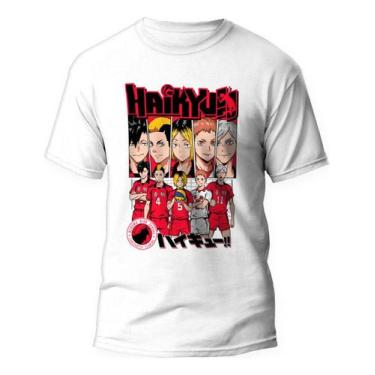 Imagem de Camiseta Nekoma V01 Kuroo Bokuto Daichi Camisa Anime Haikyuu - Kamiset