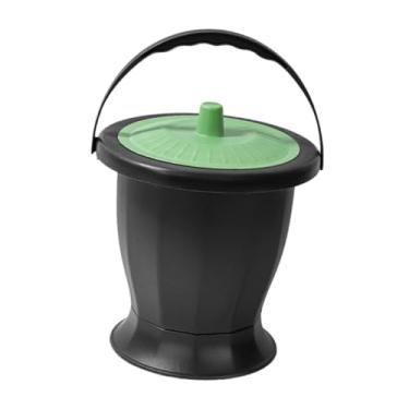 Imagem de Kokiya Spittoon com tampa, caçamba de urinol potty, vaso sanitário de mictório noturno, maconha de urinol potty, panela de câmara, para crianças adultos, Tampa Verde