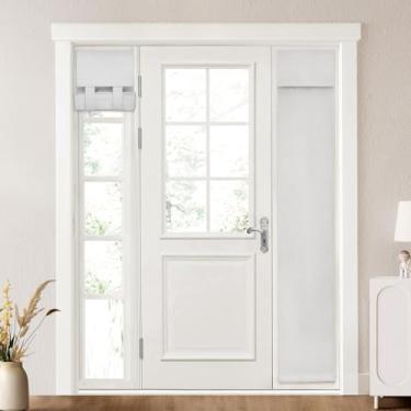 Imagem de Cortinas de porta francesas 100% blackout texturizadas de linho com privacidade cortinas de janela com isolamento térmico com a mesma cor e textura em ambos os lados para qualquer cômodo L30 x C 168