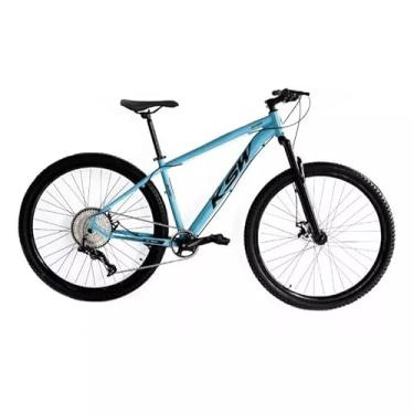 Imagem de Bicicleta Aro 29 KSW MTB 12 Vel Quadro em Alumínio Freio a Disco Câmbio de Alta Precisão (Azul Claro, 21)