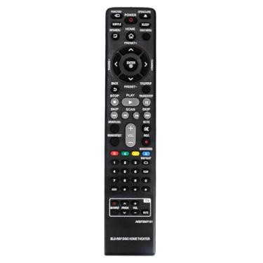 Imagem de AKB73597101 Controle remoto de substituição compatível com LG BH4120S S42S2-S S42S1-W BH4120 AKB73775802 Blu-ray Disc Home Theater