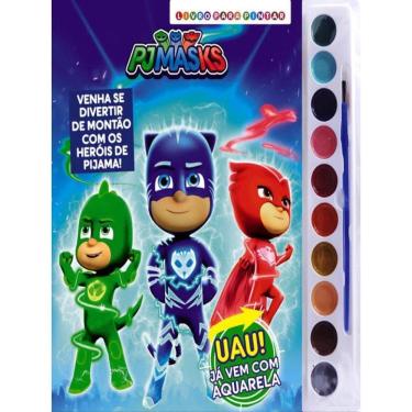Imagem de Pj Masks Livro Para Pintar Com Aquarela