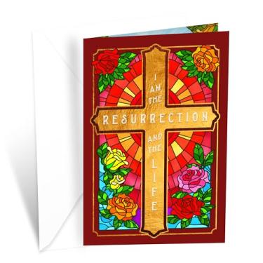Imagem de Prime Greetings Cartão de Páscoa Religioso, Feito nos EUA, Ecológico, Cartolina Grossa com Envelope Premium 12,7 cm x 19,7 cm, Embalado em Correio de Proteção