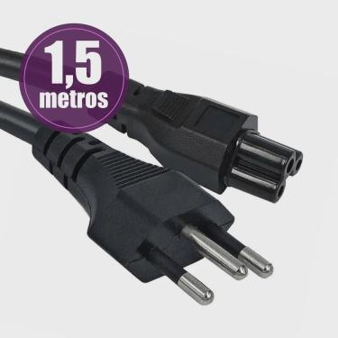 Imagem de Cabo Força Energia Fonte Notebook Tripolar Padrão Br