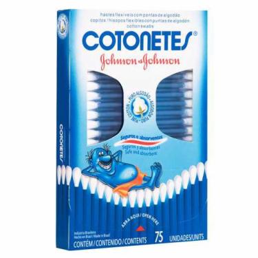 Imagem de Hastes flexíveis cotonetes johnson & johnson 75 unidades