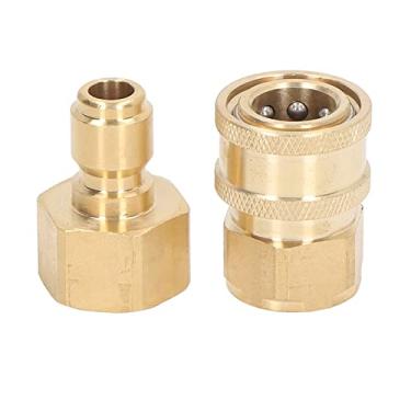 Imagem de Adorador de Arruela de Alta Pressão Conectores Adaptadores de Tubo de água para Máquina de Lavar 5000psi, Aço Inoxidável de Latão Feminino Masculino (M22x1.5mm plugue de rosca e