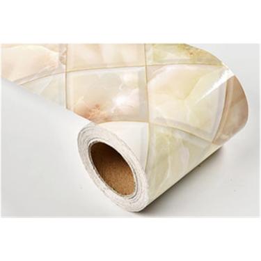 Imagem de Borda De Papel De Parede, Adesivo De Moldura De Borda De Mármore Linha De Cintura Papel De Parede Autoadesivo Prático Sala De Estar Banheiro Espelho Móveis à Prova D'á, 16, 10m x 10cm