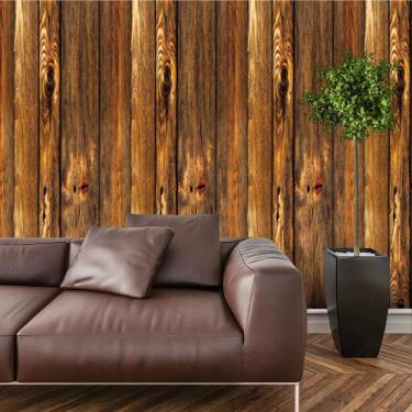 Imagem de Papel De Parede Adesivo Madeira Lavável Cozinha 3 metros