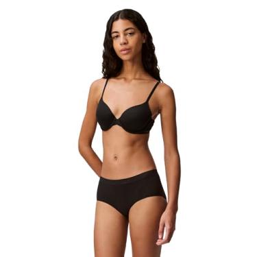Imagem de Calvin Klein Sutiã feminino perfeitamente forrado levemente forrado com toque de memória, Preto, 38D