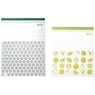 Imagem de Ikea ISTAD Blue Plastic Freezer Bags - 15 Bags 6L (28.5 x 41cm) and 15 x 4.5L (27 x 34cm) Total of 30 Bags