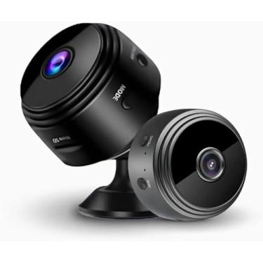 Imagem de Mini Câmera Espiã A9 para Segurança, Wifi com Sensor e Visão Noturna, Sem Fio, Casa Inteligente, Detector de Presença, Suporta Cartão 128 GB, Visão 150º, Carregador USB