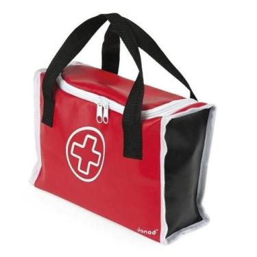 Imagem de Maleta Kit Médico 11 Peças Madeira Brincar De Médico Janod