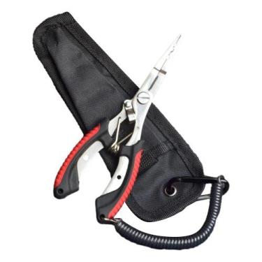Imagem de Alicate de Pesca Multifuncional em Aço Inoxidável - Alça Antiderrapant