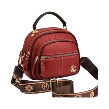 Imagem de Bolsa Crossbody Feminina de Couro Macio - Grande Capacidade e Estilo C