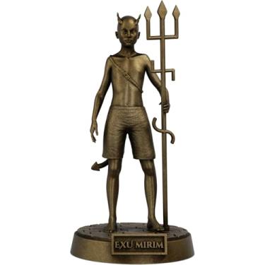 Imagem de Estátua Exu Mirim Imagem Umbanda Candomblé - Exumirim - Versão 2 (Cor Ouro Velho)