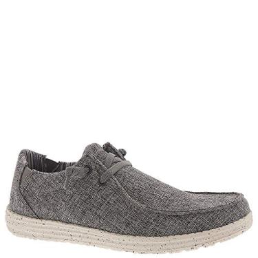 Imagem de Mocassim masculino Skechers com ajuste folgado Melson – Chad Mocassim, Cinza, 12 X-Wide