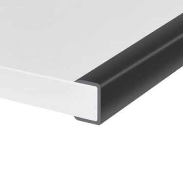 Imagem de Protalwell Guarnição De Borda Borracha, Protetor Canal Em U Autoadesivo Para Madeira Compensada, Armário, Faixa 1-1/8", Reparo Móveis Flexíveis, Material Epdm, Encaixe 1-1/8" (28 Mm), Comprimento 10