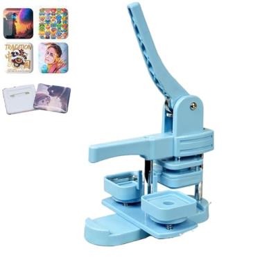 Imagem de Máquina de fazer botões de 4,8 cm 50 mm, kit de máquina de fazer pinos de botão para presentes DIY, máquina de prensa, com 100 conjuntos de suprimentos de botão de crachá, kit de fabricação de pinos