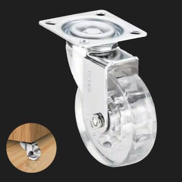 Imagem de Rodízio de Silicone Giratório Com Rolamento S/ Trava 75mm Renna  4 Unidades