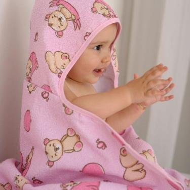 Imagem de Toalha Estampada com Capuz com Forro 70 cm x 90 cm Bercinho - Bercinho