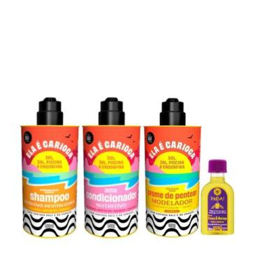 Imagem de Kit Lola Ela é Carioca Sh 500ml + Cond 500ml + Cpp 3ABC 480ml + Pinga!