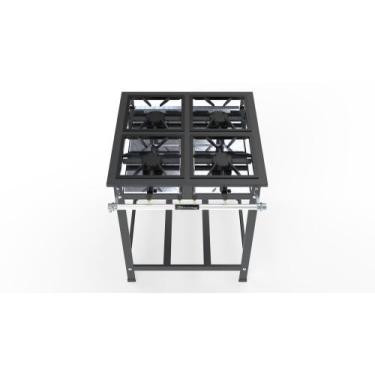 Imagem de Fogão Industrial Alta Pressao 4 Bocas Perfil 5 - Lider Grill