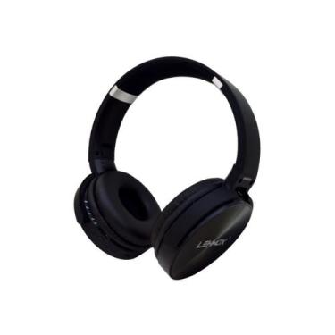 Imagem de Fone ouvido bluetooth s/ fio lehmox lef-950 dobrável c/ microfone pret
